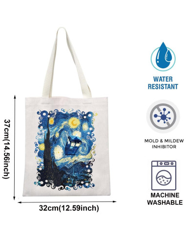 Bolsa Cosmética de Lona TOBGBE para Mujeres 37x32 cm