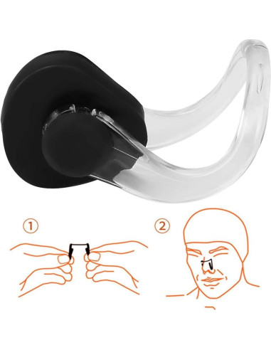 Clip de Nariz para Natación Hapivida - 2 Pcs Silicona