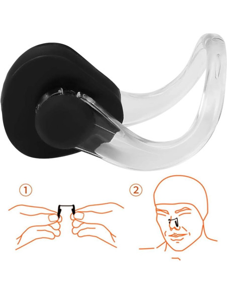 Clip de Nariz para Natación Hapivida - 2 Pcs Silicona