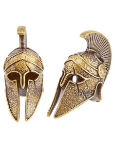 Beads de Paracord Casco Bronce Antiguo SUPERFINDINGS 2 Piezas