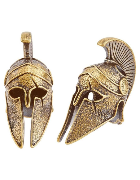 Beads de Paracord Casco Bronce Antiguo SUPERFINDINGS 2 Piezas