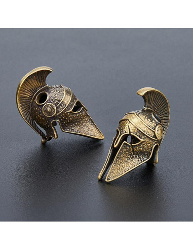 Beads de Paracord Casco Bronce Antiguo SUPERFINDINGS 2 Piezas