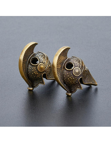 Beads de Paracord Casco Bronce Antiguo SUPERFINDINGS 2 Piezas