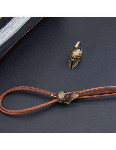 Beads de Paracord Casco Bronce Antiguo SUPERFINDINGS 2 Piezas