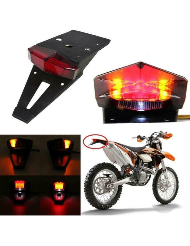 Luz de freno trasera LED HARIFOGER para motos personalizadas