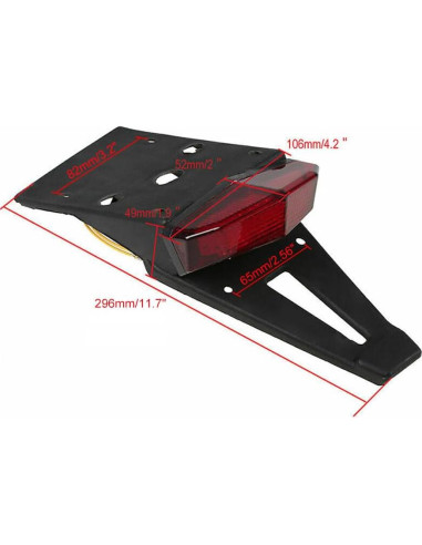 Luz de freno trasera LED HARIFOGER para motos personalizadas