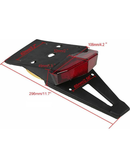 Luz de freno trasera LED HARIFOGER para motos personalizadas