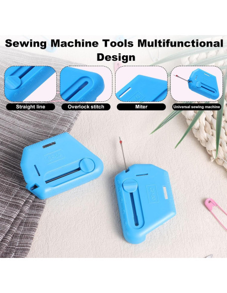 Guía de Costura Magnética Ajustable 2-en-1 BOXOB Azul Guía de Costura Magnética Ajustable 2-en-1 BOXOB Azul