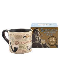 Taza de Café Sherlock Holmes 400mL Cerámica La Guilda
