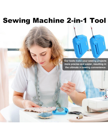 Guía de Costura Magnética Ajustable 2-en-1 BOXOB Azul Guía de Costura Magnética Ajustable 2-en-1 BOXOB Azul