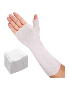 Calcetines de Mano Velpeau Blancos - Paquete de 10, Transpirables, S