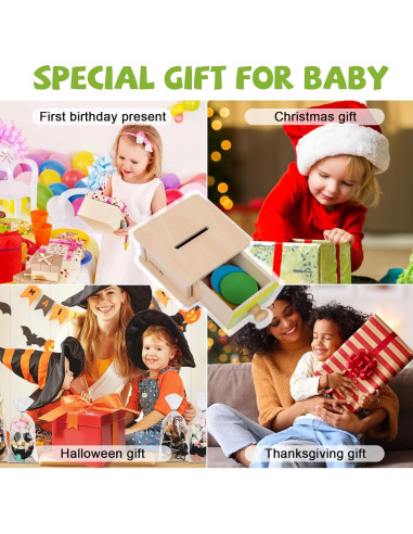 Caja de Monedas Montessori Adena - Juguete Educativo 6-12 Meses