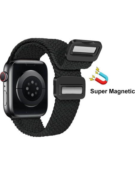 Banda Sport Nylon Ajustable MroTech para Apple Watch 38-41mm Negro