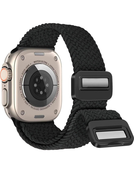 Banda Sport Nylon Ajustable MroTech para Apple Watch 38-41mm Negro