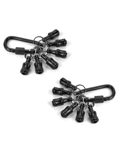 Soporte de Puntas Hexagonales LUEXBOX 1/4" 12 Piezas Negro