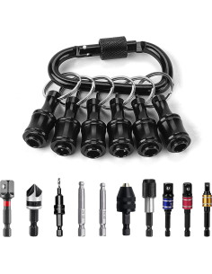 Soporte de Puntas Hexagonales LUEXBOX 1/4" 12 Piezas Negro 2