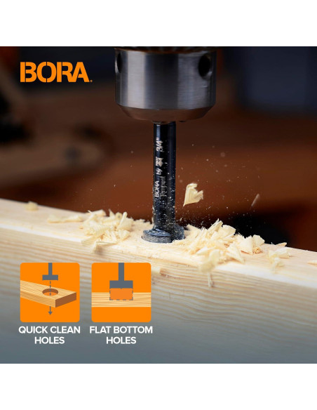 Broca Forstner BORA BFB-009744 25mm Diámetro 89mm Longitud