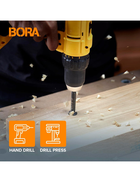 Broca Forstner BORA BFB-009744 25mm Diámetro 89mm Longitud