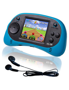 Consola de Juegos Portátil EASEGMER 16 Bits 220 Juegos HD Azul