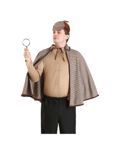 Kit de disfraz Sherlock Holmes para adultos - Sombrero y poncho