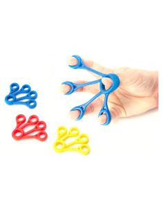 Juego de bandas de resistencia AllCare para dedos - 3 tensiones