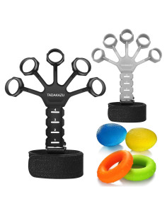 Entrenador de Fuerza de Agarre TADAKAZU 6 Piezas para Dedos