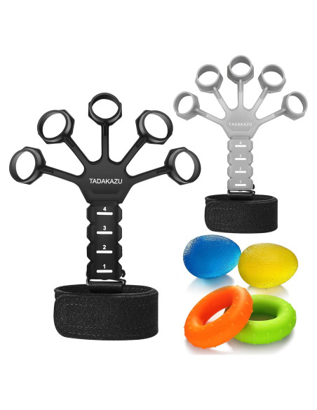 Entrenador de Fuerza de Agarre TADAKAZU 6 Piezas para Dedos