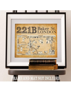 Impresión Artística Sherlock Holmes 28x36 cm Sin Marco 2