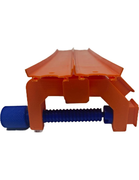 Abrazadera de Pista Hot Wheels 1/64 Naranja/Azul Duradera