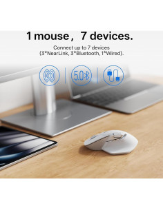 Ratón Inalámbrico Rapoo MT760 PRO, 12K DPI, Bluetooth y NearLink 2