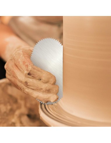 4 Raspadores de Cerámica de Acero Inoxidable YQQYG 12x6cm