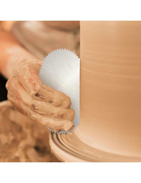 4 Raspadores de Cerámica de Acero Inoxidable YQQYG 12x6cm