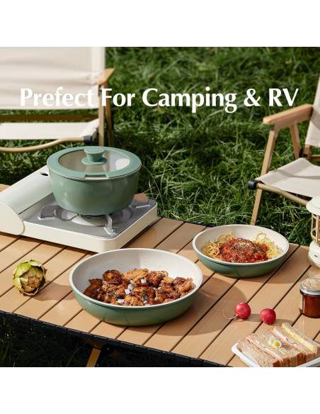 Juego de Ollas y Sartenes Cerámicas Redchef Antiadherentes 12kg