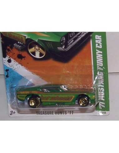 Hot Wheels 2011 Mustang Funny Car 1:64 Escala Treasure Hunt