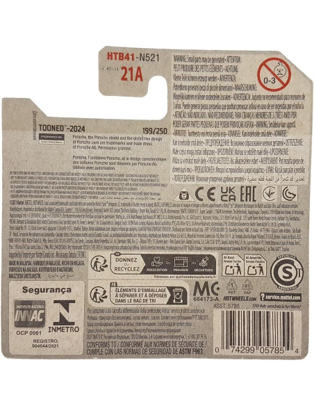 Hot Wheels Porsche 911 Turbo 3.6 Tooned 1:64 Mattel 2024