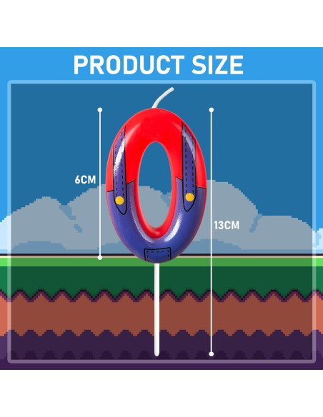 Velas de Cumpleaños Rojas y Azules WQINX para Niños 13.2cm Velas de Cumpleaños Rojas y Azules WQINX para Niños 13.2cm