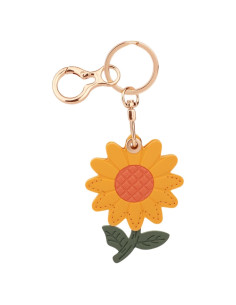 Llavero de Cuero Girasol Lasuroa con Funda GPS Oculta 16x5.5cm