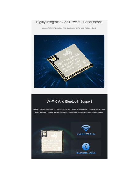 Placa de Desarrollo ESP32-P4-Module XYGStudy Wi-Fi 6 Bluetooth 5
