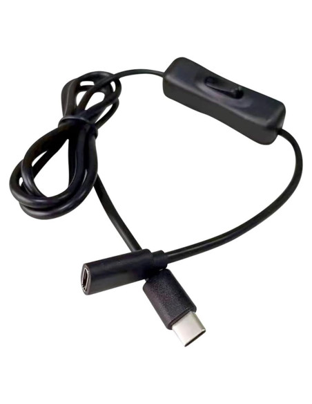 Cable de Extensión USB-C con Interruptor para Raspberry Pi 4 - 1m Cable de Extensión USB-C con Interruptor para Raspberry Pi 4 - 1m