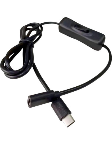 Cable de Extensión USB-C con Interruptor para Raspberry Pi 4 - 1m