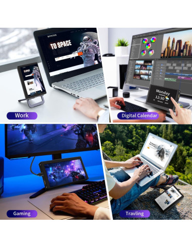 Monitor Mini de 5" SCXryllexa HDMI IPS 800x480 Portátil