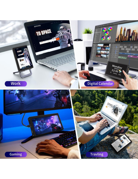 Monitor Mini de 5" SCXryllexa HDMI IPS 800x480 Portátil