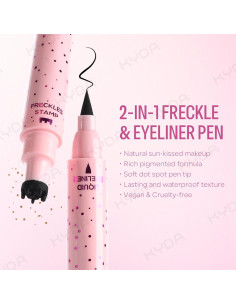 Bolígrafo Delineador Líquido KYDA 2 en 1 para Pecas - Impermeable 2