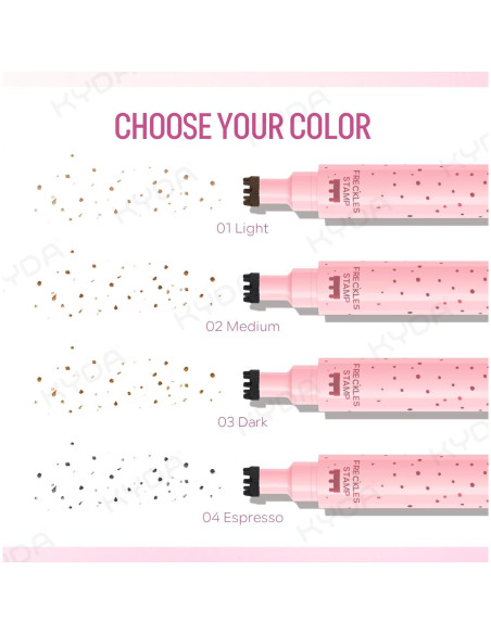 Bolígrafo Delineador Líquido KYDA 2 en 1 para Pecas - Impermeable