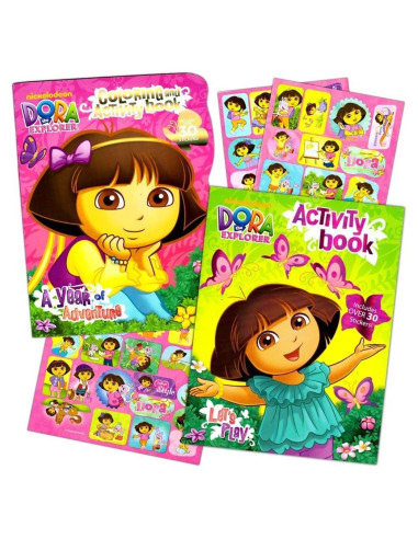 Conjunto de Libros para Colorear Dora la Exploradora - 2 Libros