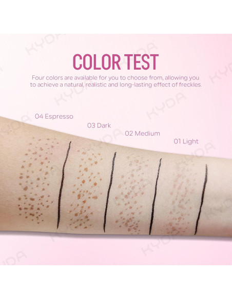 Bolígrafo Delineador Líquido KYDA 2 en 1 para Pecas - Impermeable