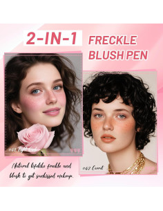 Lápiz de Pecas Falsas 2 en 1 DAGEDA - Rubor Líquido Mate 2