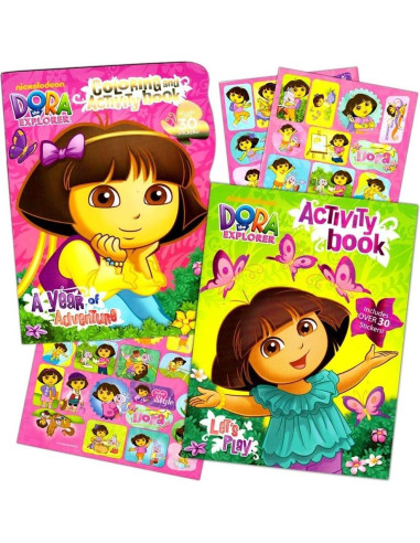 Conjunto de Libros para Colorear Dora la Exploradora - 2 Libros