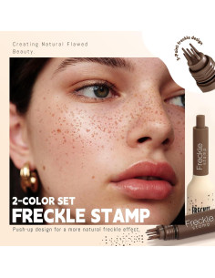 Bolígrafo Sello de Pecas Noerrors 2pcs Café y Caramelo 2