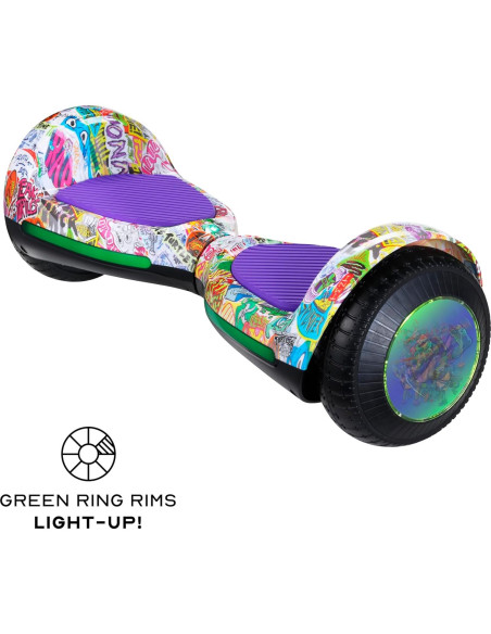 Hoverboard Eléctrico Voyager Tortugas Ninja 220W Ruedas LED